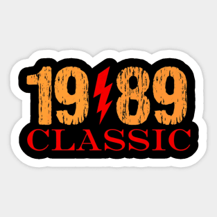 Classic 1989 Rock 34th Birthday Sticker